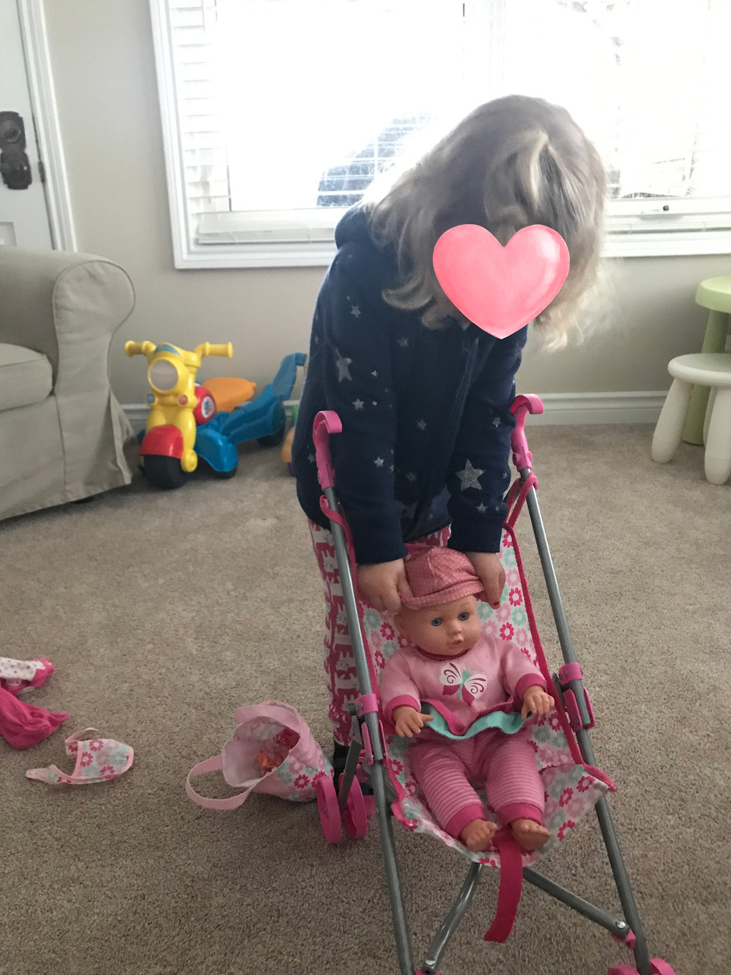 doll in stroller